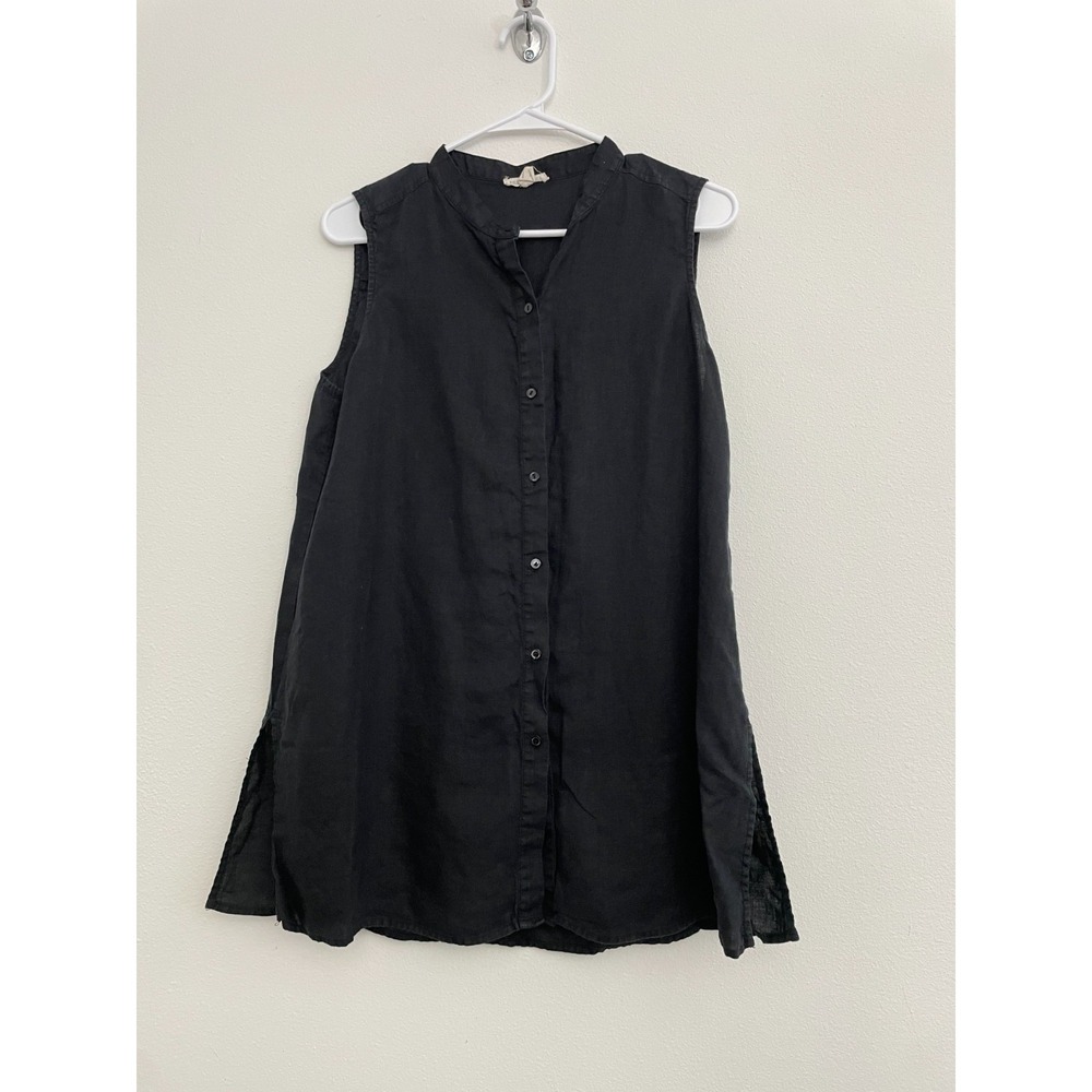 Eileen Fisher Button Down Tank Top